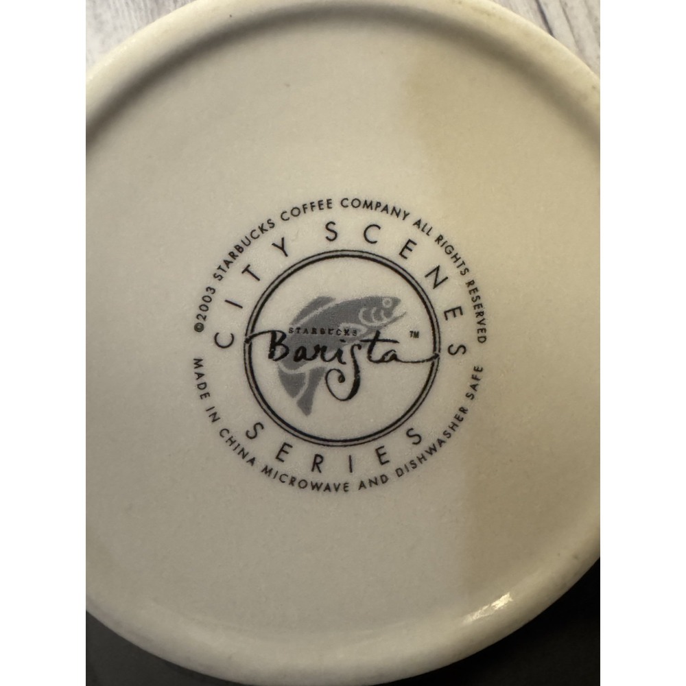 Starbucks Barista Seattle City Scenes Mug 20oz 2003 EC - Picture 6 of 6